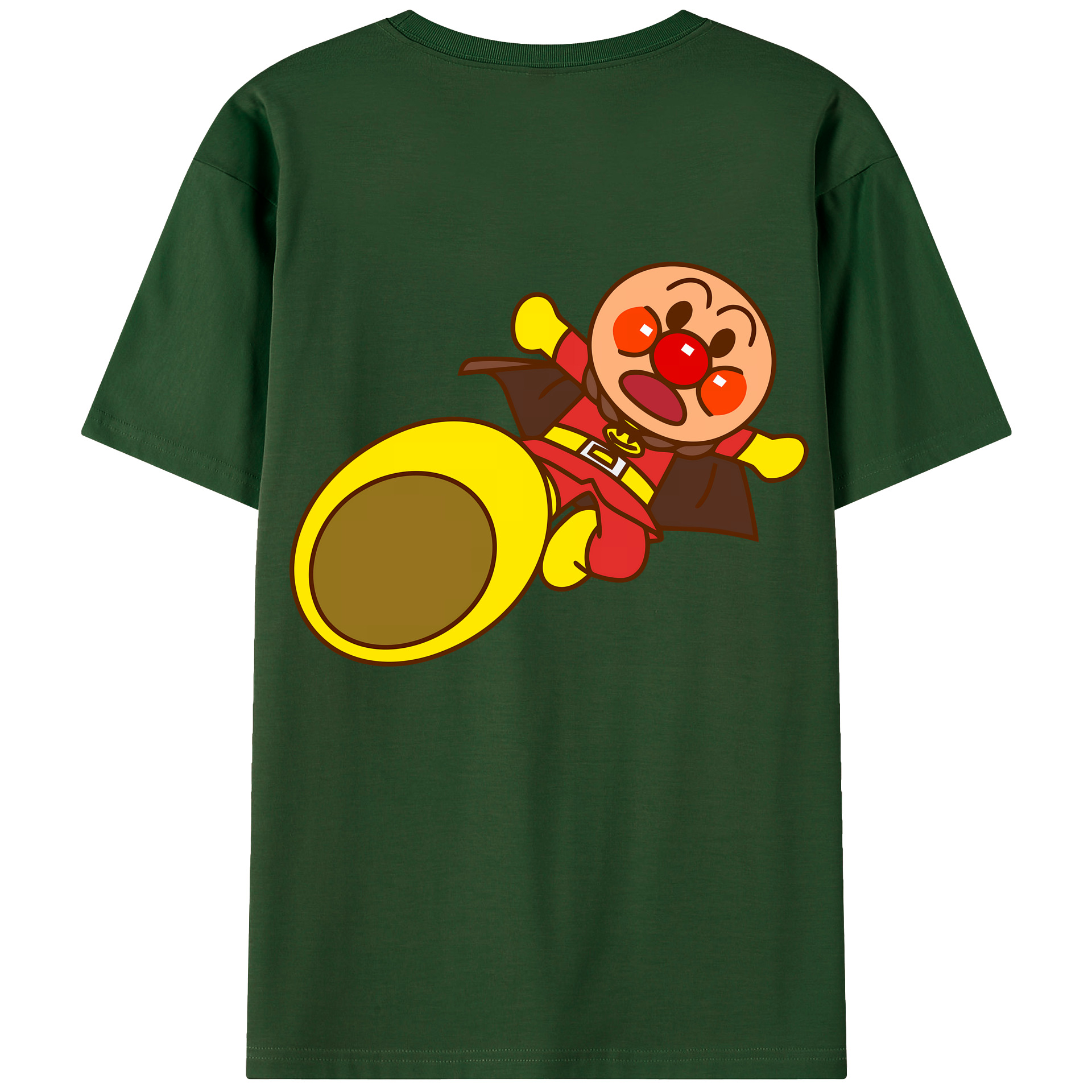 （画像用） アンパンマン Anpanman 綿100％半袖Tシャツ（背面プリント）